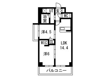 ARCTURUS 豊明寺池マンション(2LDK/3階)の間取り写真