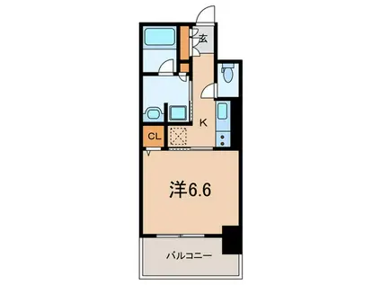 ジオエント西宮北口(1K/10階)の間取り写真