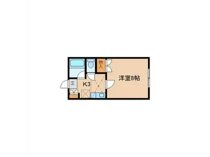 さくらコーポ(1K/2階)の間取り写真