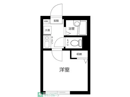 フェッロヴィア桜台(1K/1階)の間取り写真