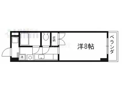 セント吉翔(1K/5階)の間取り写真