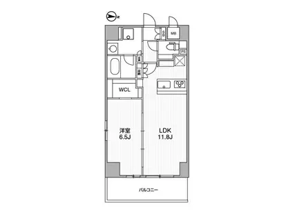 NIDO ASAKUSA(1LDK/2階)の間取り写真