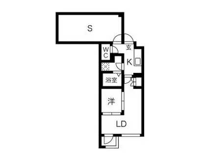 KINOMORI代々木上原(2SK/1階)の間取り写真