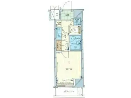 ルーブル高円寺弐番館(1K/2階)の間取り写真