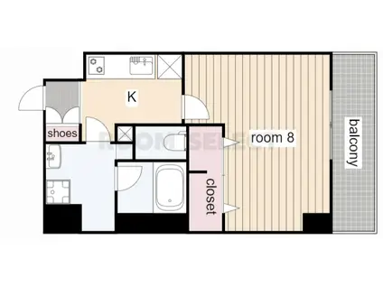 プロシード大須(1K/12階)の間取り写真