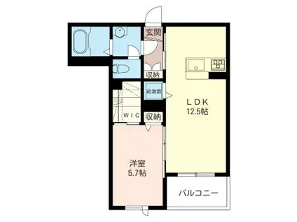 東武東上線 和光市駅 徒歩11分 3階建 築15年(1LDK/3階)の間取り写真