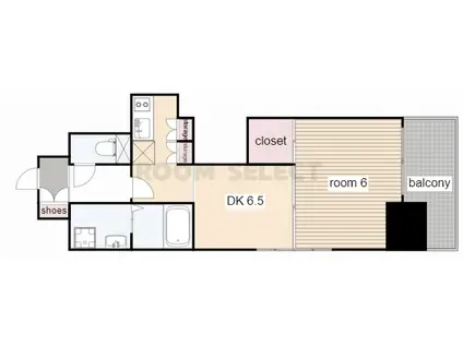 エステムプラザ名古屋駅前プライムタワー(1DK/8階)の間取り写真