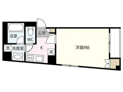 土橋NHビル(1K/2階)の間取り写真