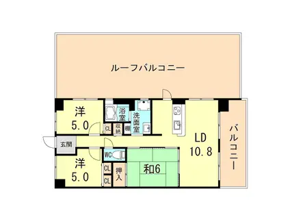 グレーシィ須磨アルテピアⅡ番街(3LDK/11階)の間取り写真
