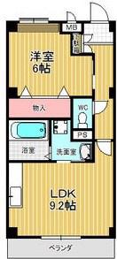 イル・ボヌール(1LDK/1階)の間取り写真