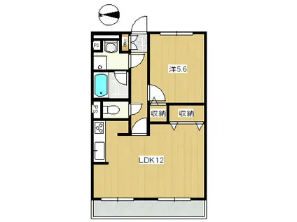 パークスクエア狛江(1LDK/3階)の間取り写真