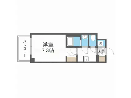 サムティ姫島FELICETO(1K/9階)の間取り写真