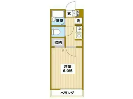 VILLA510 NO.6(1K/1階)の間取り写真