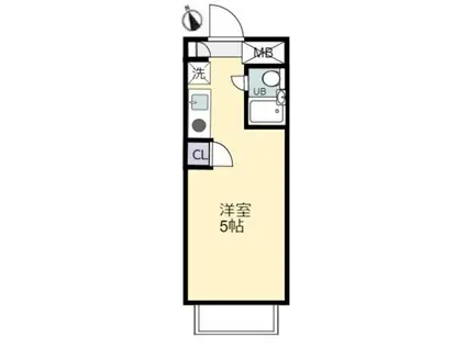スカイコート白楽A(ワンルーム/4階)の間取り写真