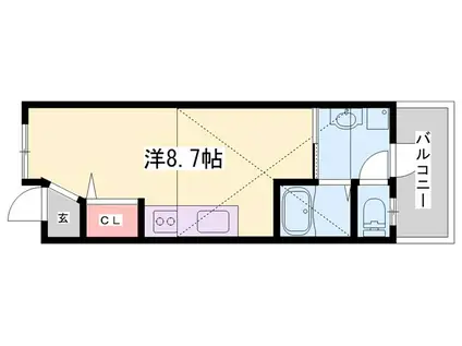 エルサッスーンYASHIRO(1SLDK/2階)の間取り写真