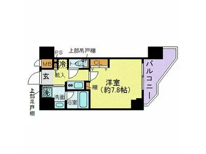 ZOOM九段下(1K/5階)の間取り写真