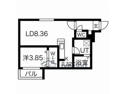 CLASS ナンゴウ (1LDK/3階)の間取り写真