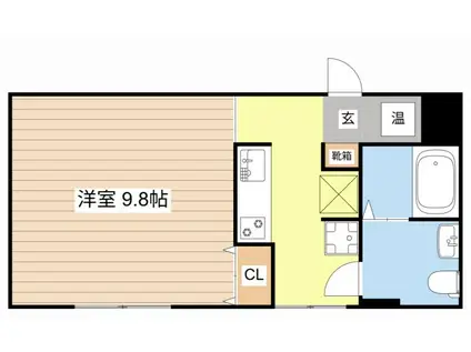 NOVESTAGE RE MAISON(1K/2階)の間取り写真