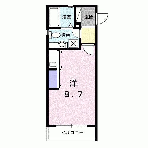 アーバンケティーズ(ワンルーム/3階)の間取り写真