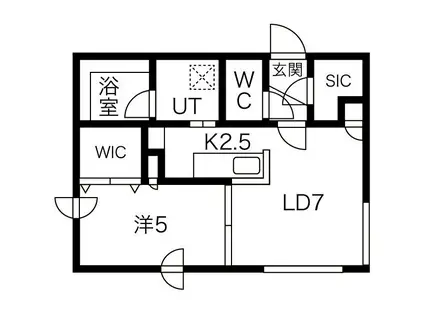  ALICE (1LDK/4階)の間取り写真