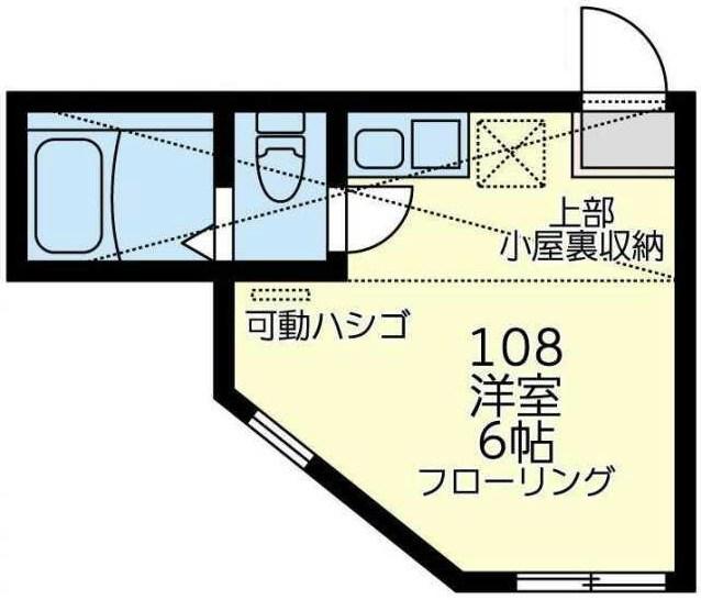 ユナイト追浜ジョルジャ・メローニ(ワンルーム/1階)の間取り写真