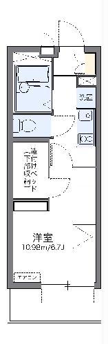 レオパレス西千石町(1K/4階)の間取り写真