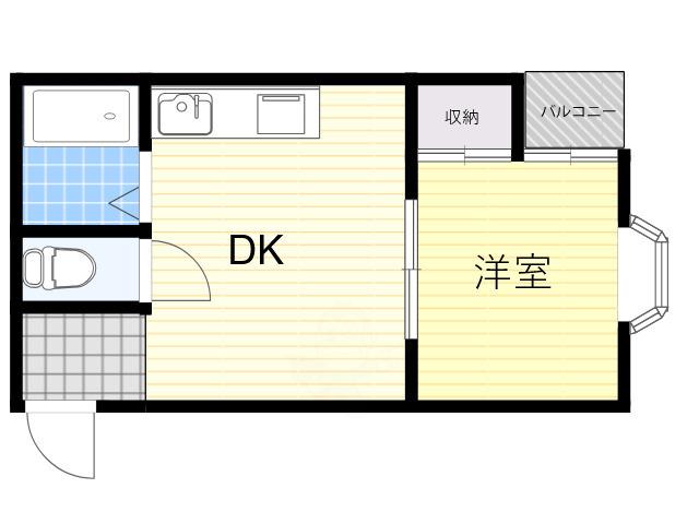 アビリティ住吉(1DK/4階)の間取り写真