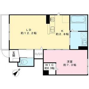 COCORU(1LDK/1階)の間取り写真