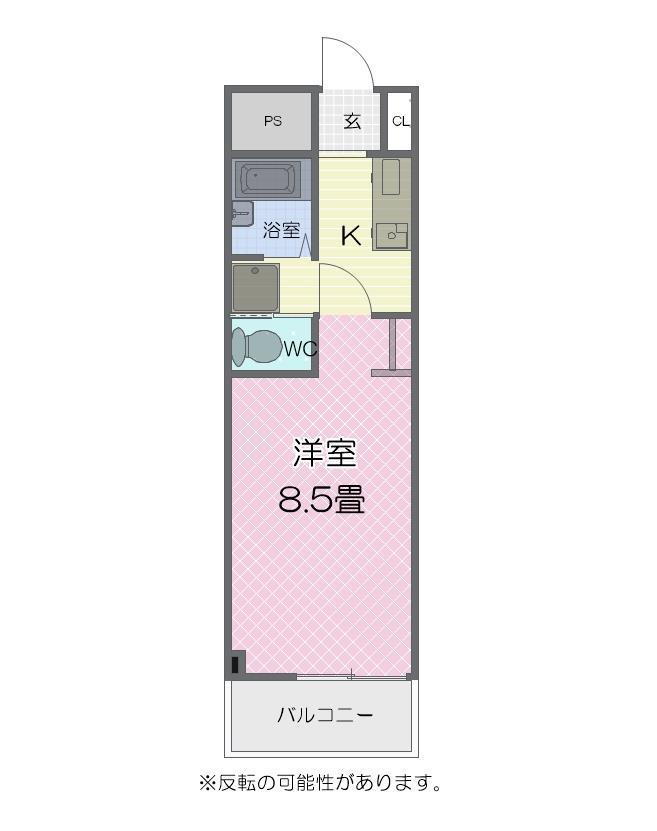 アーバンハイツ石塚(1K/2階)の間取り写真