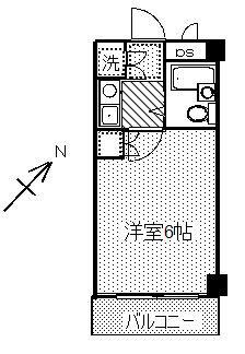 日神パレス西横浜(1K/3階)の間取り写真