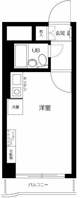 メゾン・ド・エトレーヌ(1K/10階)の間取り写真
