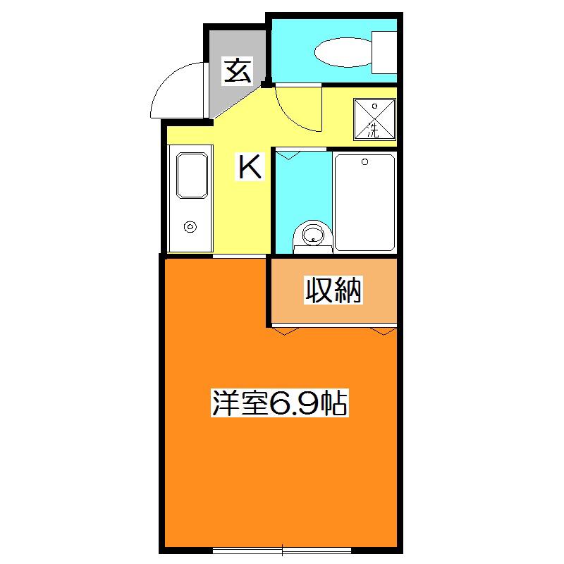POCO A POCO(ワンルーム/1階)の間取り写真