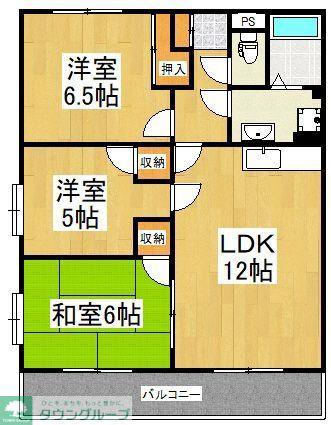 クリアビューパレス(3LDK/3階)の間取り写真