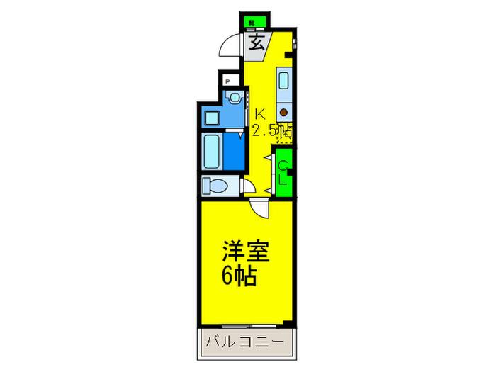 我孫子88マンション2号棟(1K/4階)の間取り写真