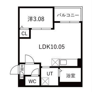 JACK HARAMATSUI(1LDK/1階)の間取り写真