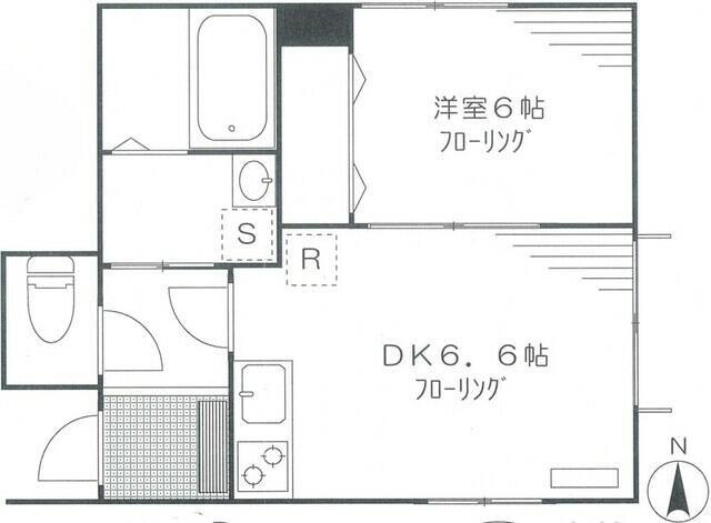 東京メトロ有楽町線 小竹向原駅 徒歩3分 3階建 築8年(1DK/1階)の間取り写真