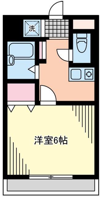 コートハウスJ(1K/2階)の間取り写真