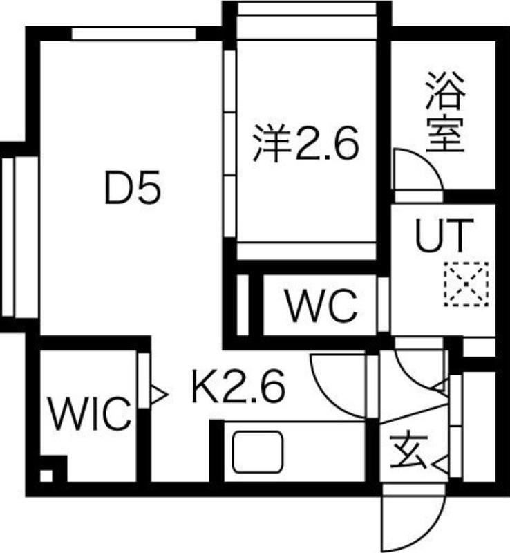 MTEEL西麻生(1DK/2階)の間取り写真