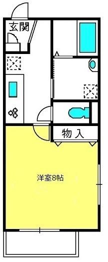 A-STYLE(1K/1階)の間取り写真