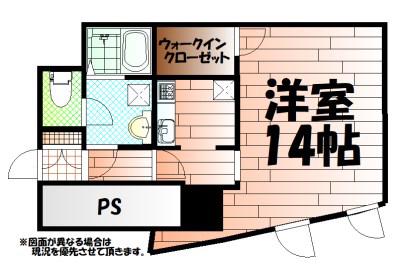 NO.63 オリエントキャピタルタワー(ワンルーム/3階)の間取り写真