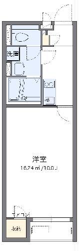 クレイノ海幸III(1K/2階)の間取り写真