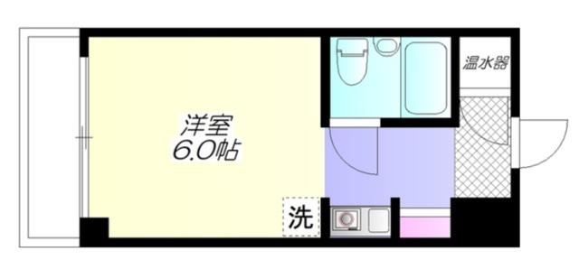 ライオンズマンション三鷹第5(ワンルーム/5階)の間取り写真