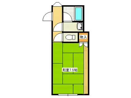 杉立ビル(ワンルーム/4階)の間取り写真