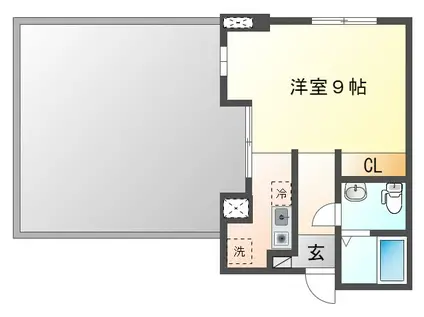 I BASE TENMAN(ワンルーム/3階)の間取り写真