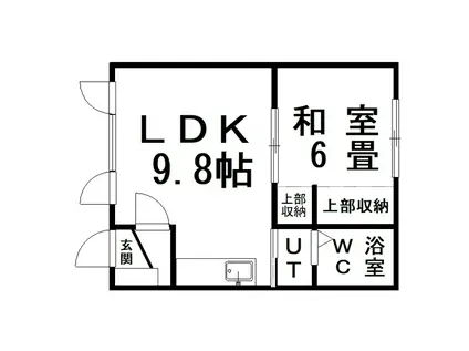 ハウスKY(1LDK/2階)の間取り写真