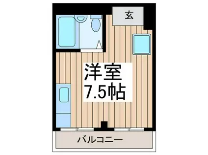 SKマンション(ワンルーム/2階)の間取り写真