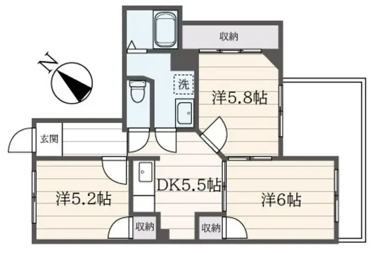 大竹ビル 5階階 間取り