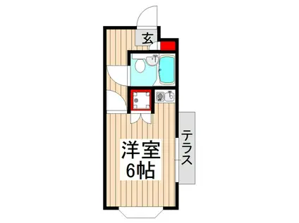 ラミアール成増(ワンルーム/1階)の間取り写真
