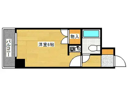 ワイアンドワイ宝町ビル(ワンルーム/3階)の間取り写真