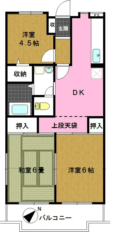 ジュネス千代田 3階階 間取り